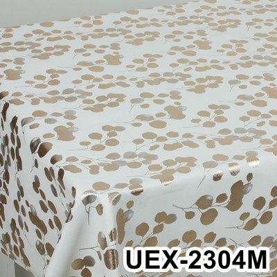 Клеёнка "PU Shine" полиуретановая, 1,38х20 м, UEX-2304M, Пеперомия	 ПЕНЗАОПТ