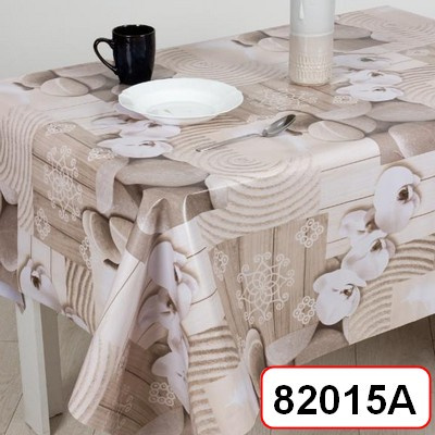 Клеенка Mirror на нетканой основе гладкая 1,4х20м, мод. М82015А, Япониские камни ПЕНЗАОПТ