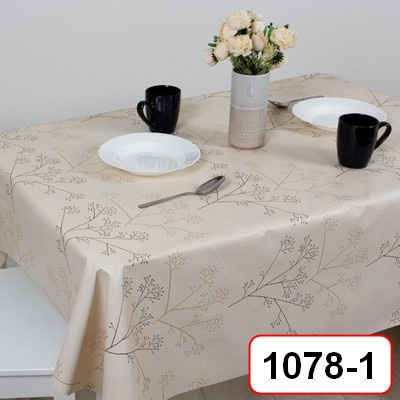 Клеенка Алегра на тканой основе, 1,37х20м, PW195-R1078-1, Гипсофилы ПЕНЗАОПТ