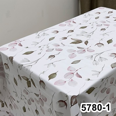 Клеенка Алегра на тканой основе, 1,37х20м, SR5780-1 Цветок хлопка ПЕНЗАОПТ