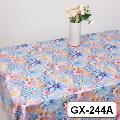 Клеенка Глянец на тканой основе 1,4х20м, GX-244A, Цветочный узор ПЕНЗАОПТ