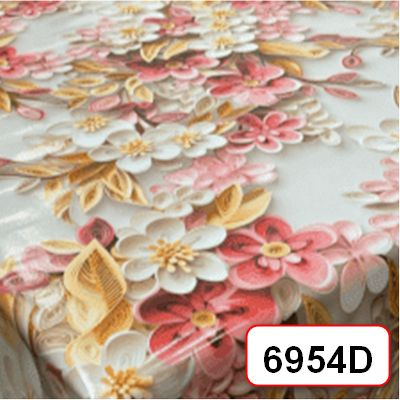 Клеенка ПВХ "3D ПАРАДИЗ" на тканевой основе 1,40 х 20 м, мод. 6954D ПЕНЗАОПТ