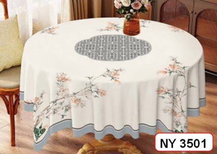 Клеенка ПВХ "SILK DUPONT" с тиснением на тканевой основе   1,4 х 1,4 м, арт. NY 3501 ПЕНЗАОПТ
