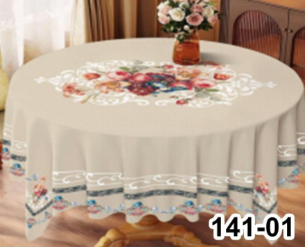 Клеенка ПВХ "SILK DUPONT" с тиснением на тканевой основе   1,5 х 1,5 м, арт. 141-01 ПЕНЗАОПТ