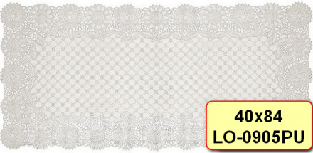 Салфетка Grace Лейс 40х84 LO-0905PU ПЕРЛАМУТР прямоуг ПЕНЗАОПТ