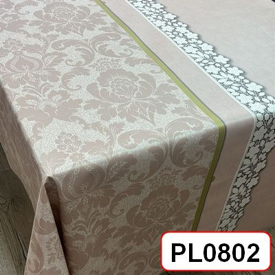  Клеенка столовая SILK DOPONT основа полиуретан с покрытием, толщина 0,5мм, 1,37х20м, мод. PL0802 ПЕНЗАОПТ