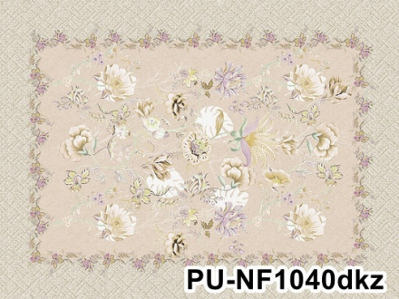 Клеенка - скатерть "SILK Grace" гладкая на тканевой основе 1,4х1,8м, арт PU-NF1040dkz ПЕНЗАОПТ