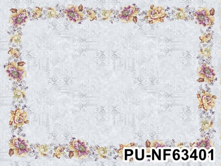 Клеенка - скатерть "SILK Grace" с тиснением на тканевой основе 1,4х1,8 м, арт PU-NF63401 ПЕНЗАОПТ