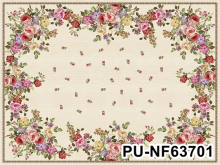 Клеенка - скатерть "SILK Grace" с тиснением на тканевой основе 1,4х1,8 м, арт PU-NF63701 ПЕНЗАОПТ